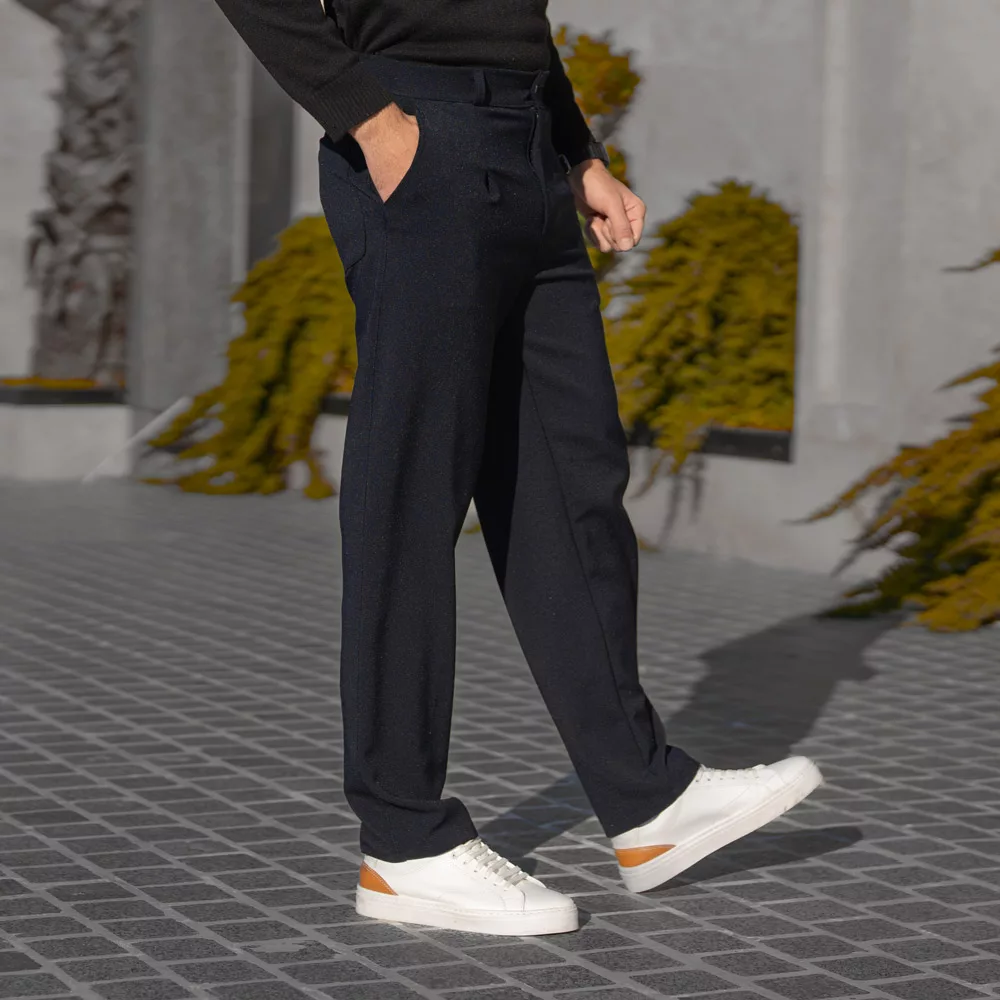 شلوار مردانه مازراتی سرمه ای کد 28629