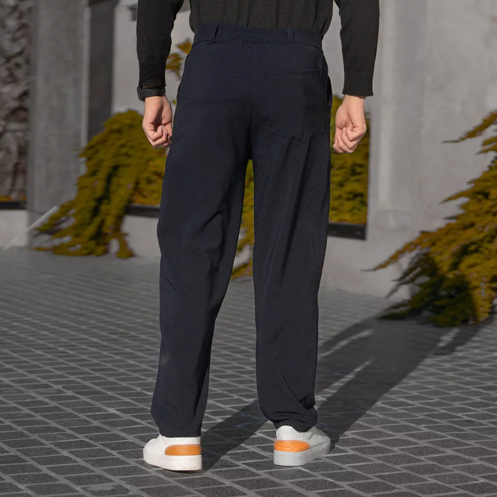 شلوار مردانه مازراتی سرمه ای کد 28629