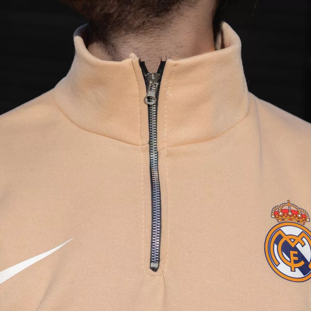 تیشرت نیم زیپ مردانه رئال مادرید کد 28632