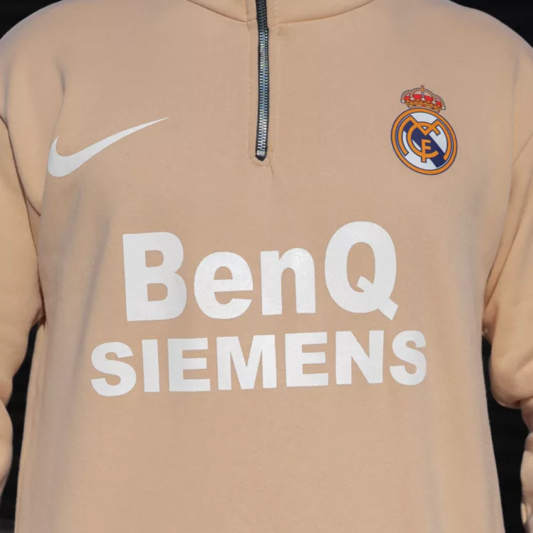 تیشرت نیم زیپ مردانه رئال مادرید کد 28632