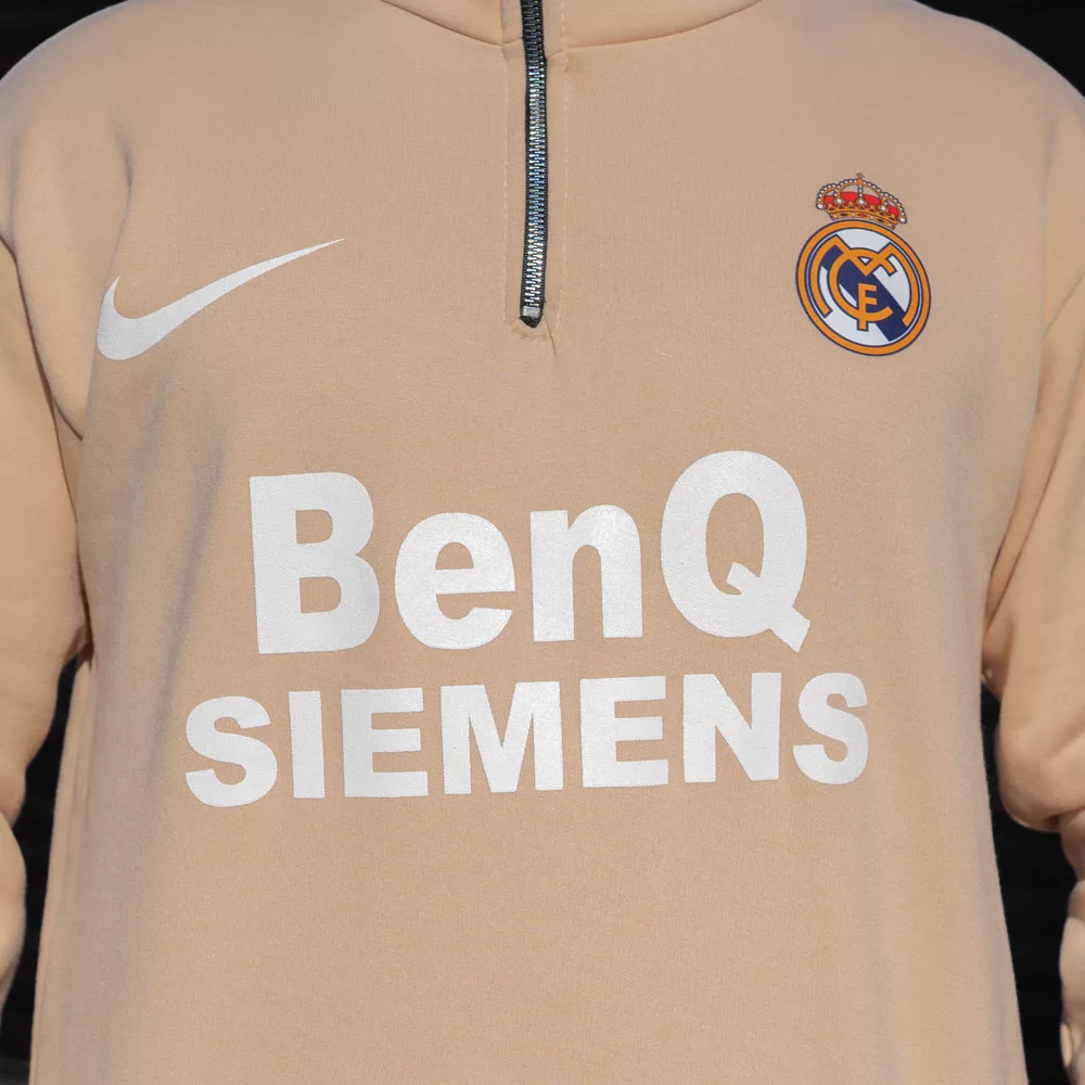 تیشرت نیم زیپ مردانه رئال مادرید کد 28632