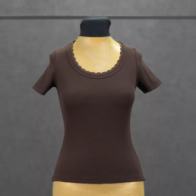تیشرت کراپ دخترانه کد 28725