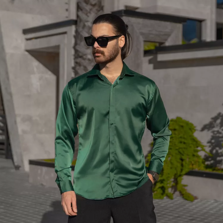 پیراهن مردانه ساتن کد 28749