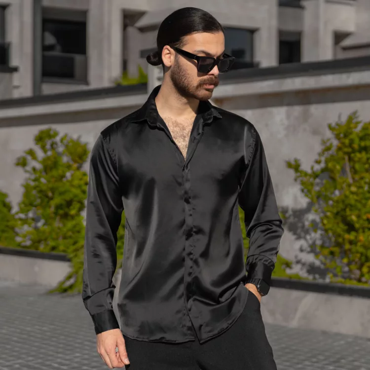 پیراهن مردانه ساتن کد 28749