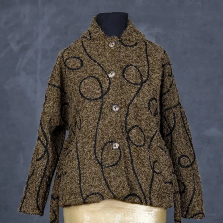 پالتو دخترانه پشمی کد 28599