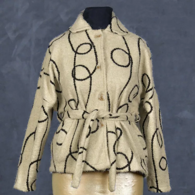 پالتو دخترانه پشمی کد 28599