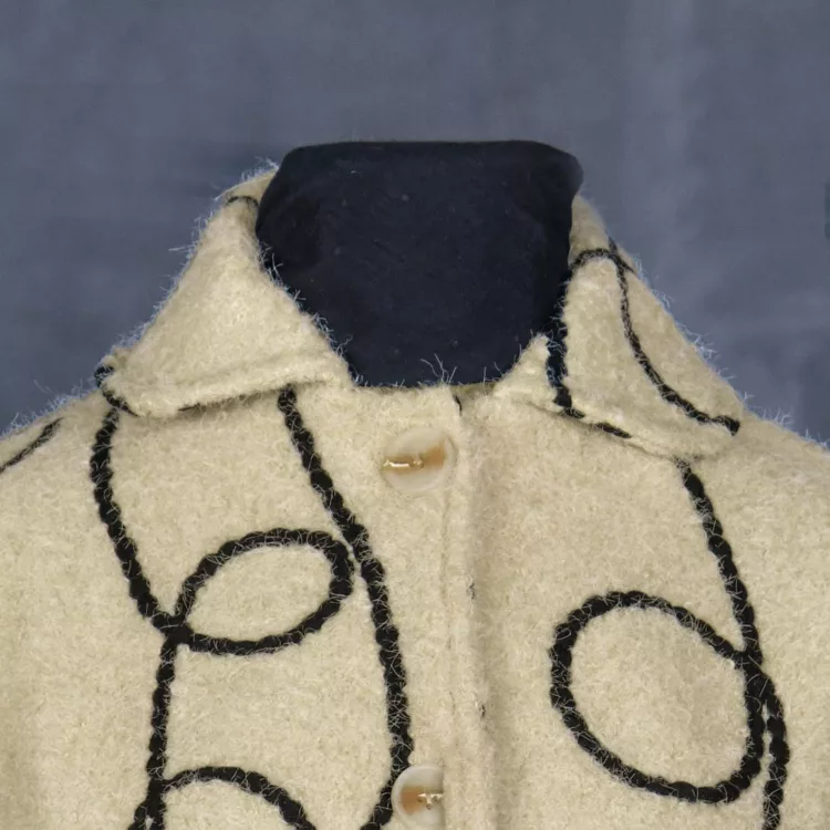 پالتو دخترانه پشمی کد 28599