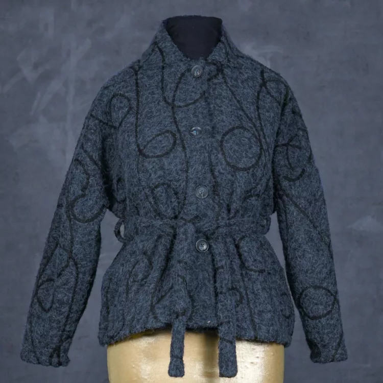 پالتو دخترانه پشمی کد 28599