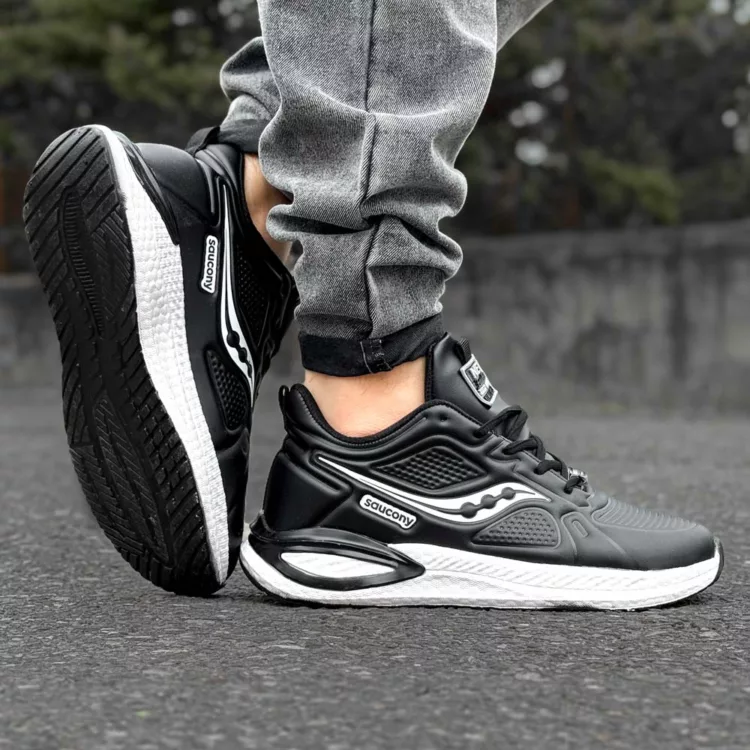 کتانی مردانه saucony مشکی کد 28652