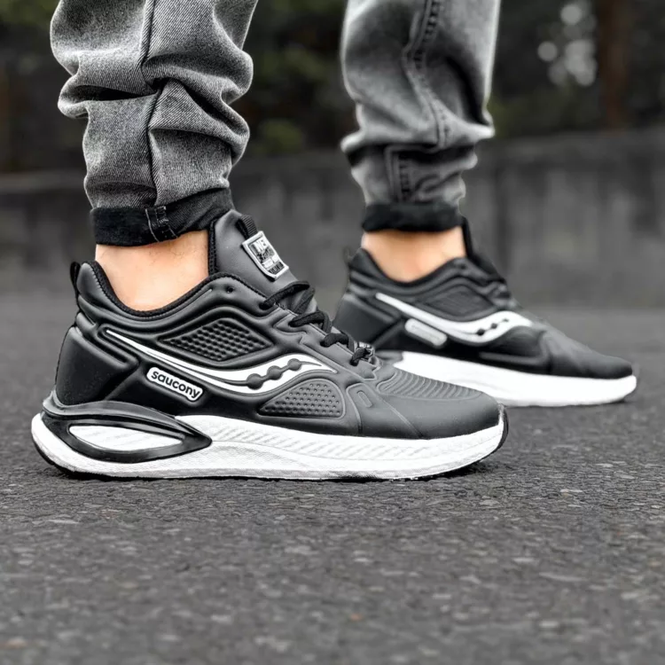 کتانی مردانه saucony مشکی کد 28652