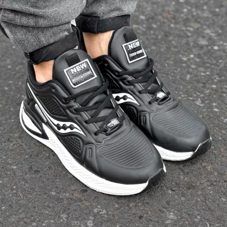 کتانی مردانه saucony مشکی کد 28652