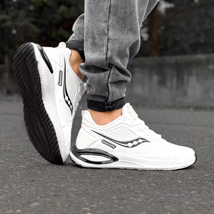 کتانی مردانه saucony سفید کد 28651