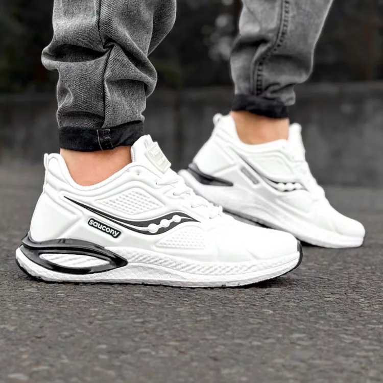 کتانی مردانه saucony سفید کد 28651