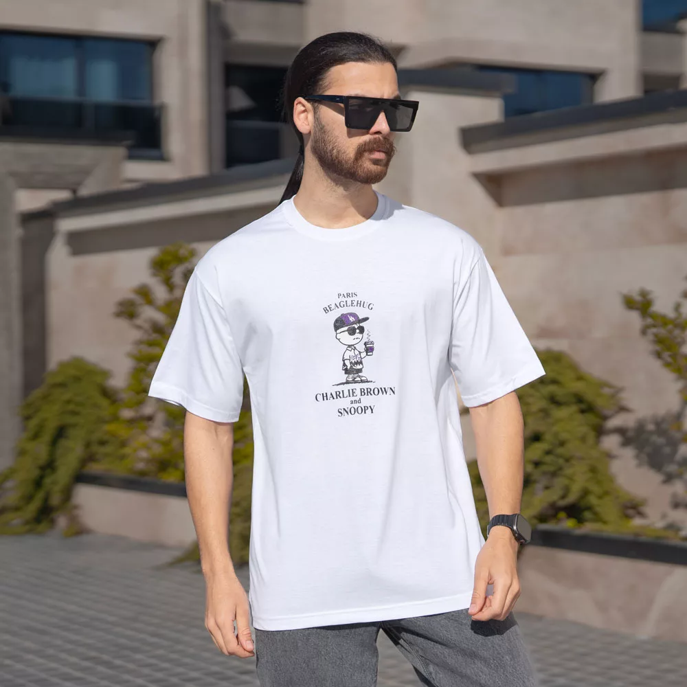 تیشرت مردانه طرح آدمک کد 29034