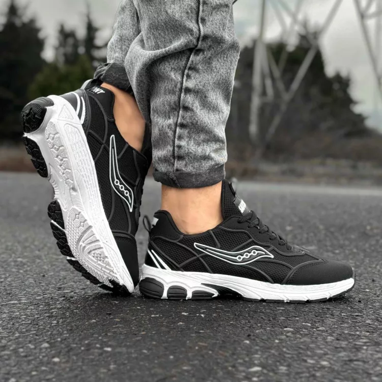 کتانی مردانه saucony مشکی کد 29000