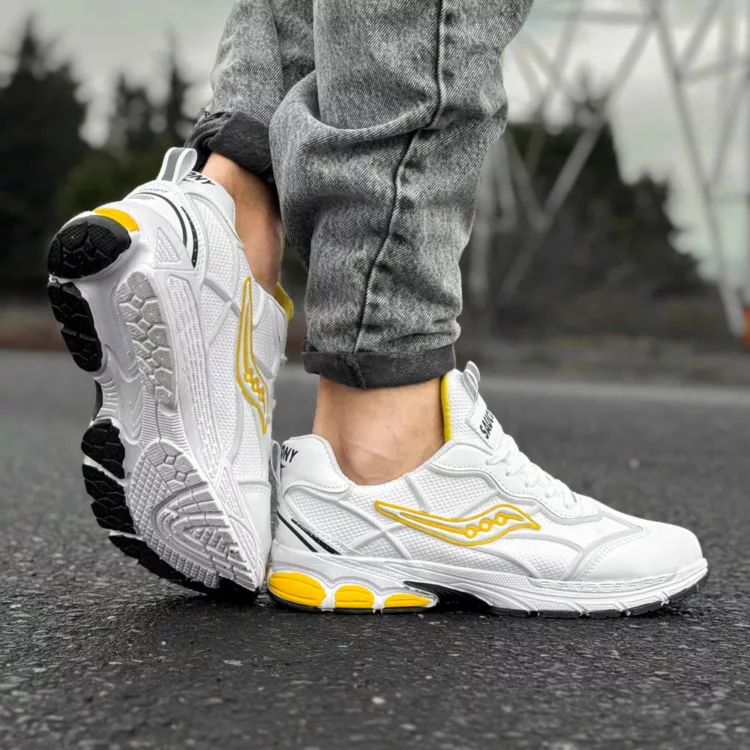 کتانی مردانه saucony سفید کد 28998