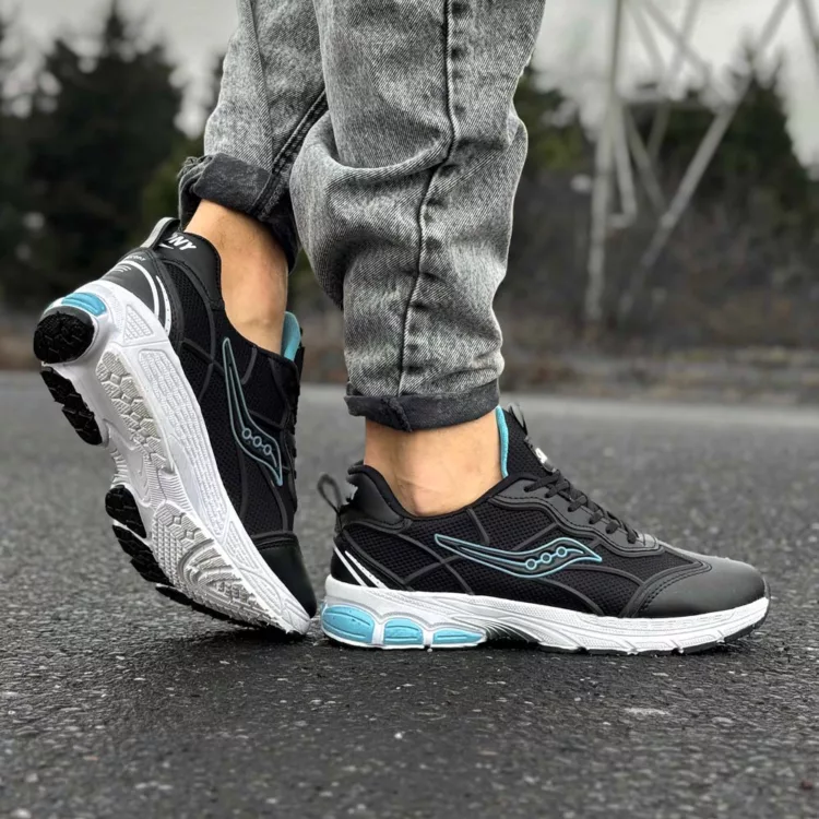 کتانی مردانه saucony مشکی کد 28999