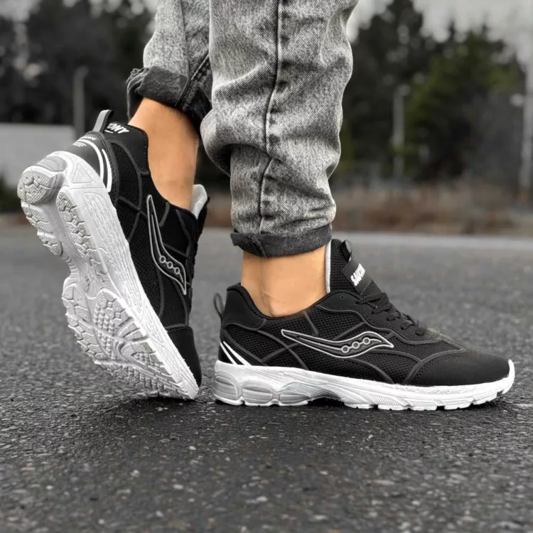 کتانی مردانه saucony مشکی کد 29002