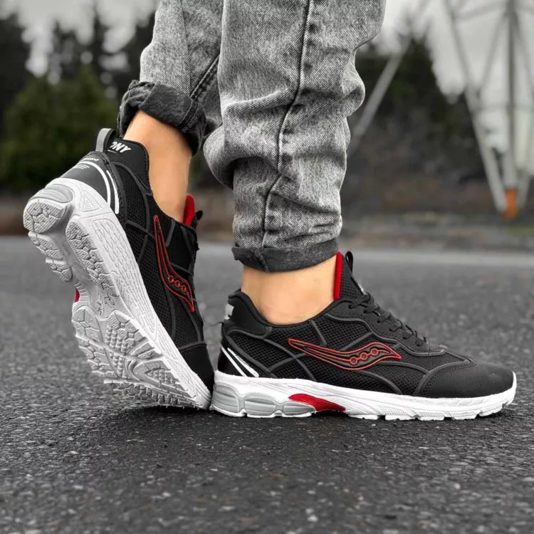 کتانی مردانه saucony مشکی کد 28997