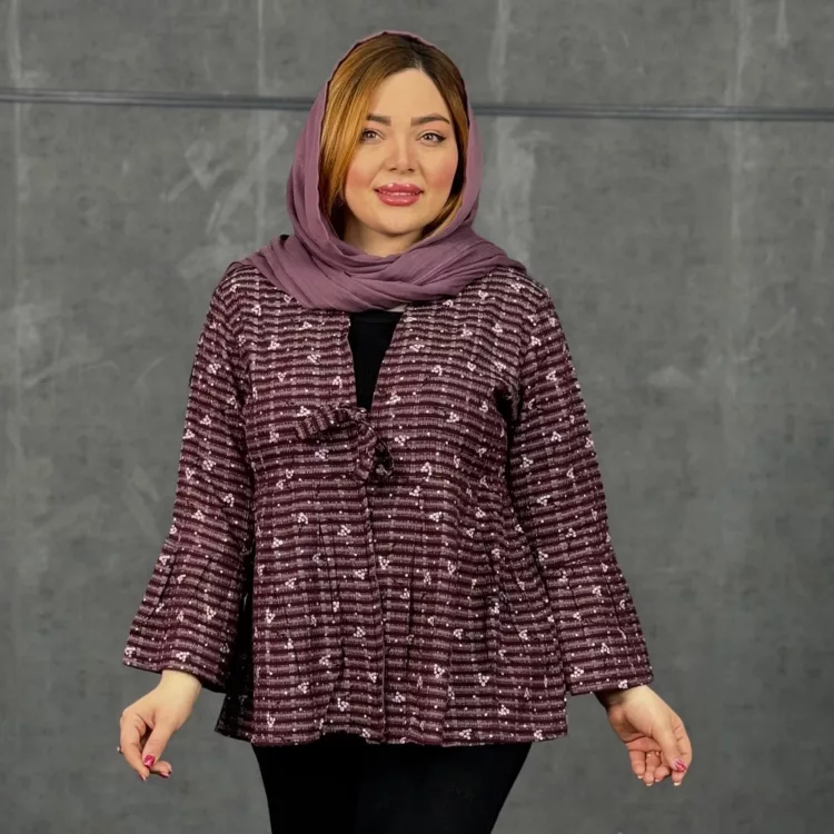 شومیز دخترانه گلدار کد 29417