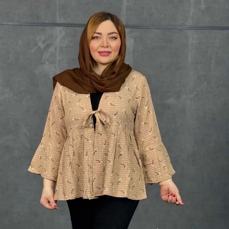 شومیز دخترانه گلدار کد 29417