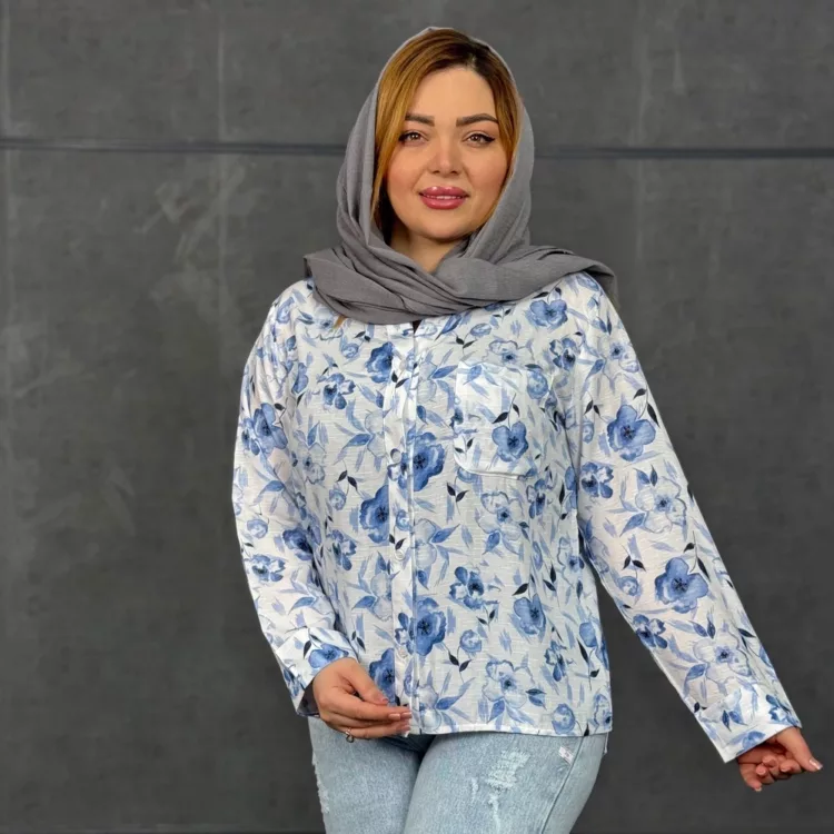 شومیز دخترانه گلدار کد 29480