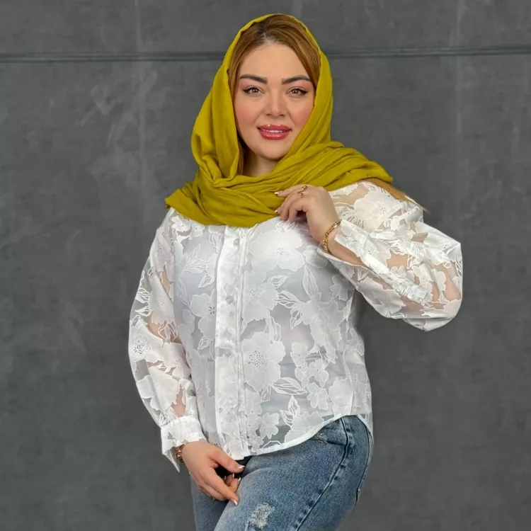 شومیز دخترانه گلدار کد 29723