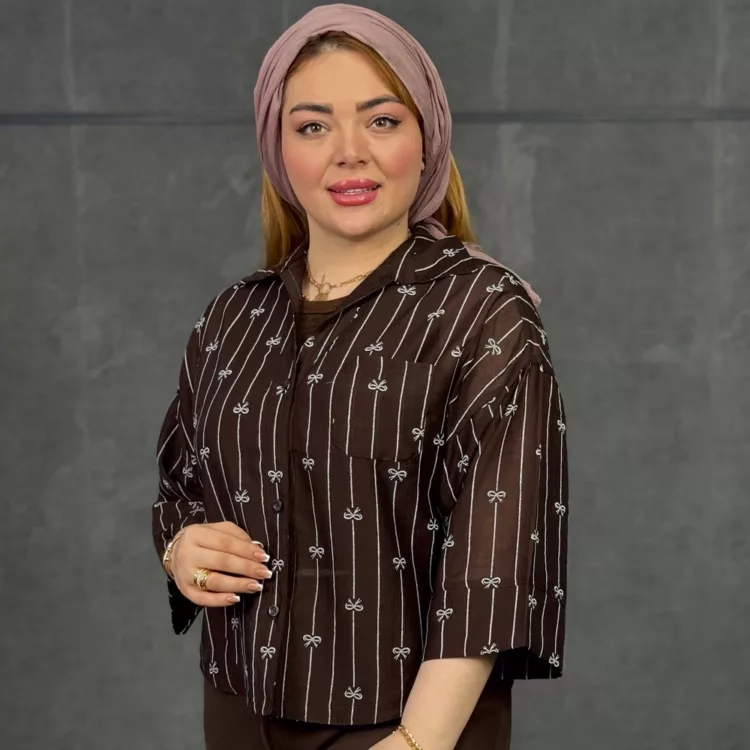 شومیز دخترانه پاپیون کد 29725