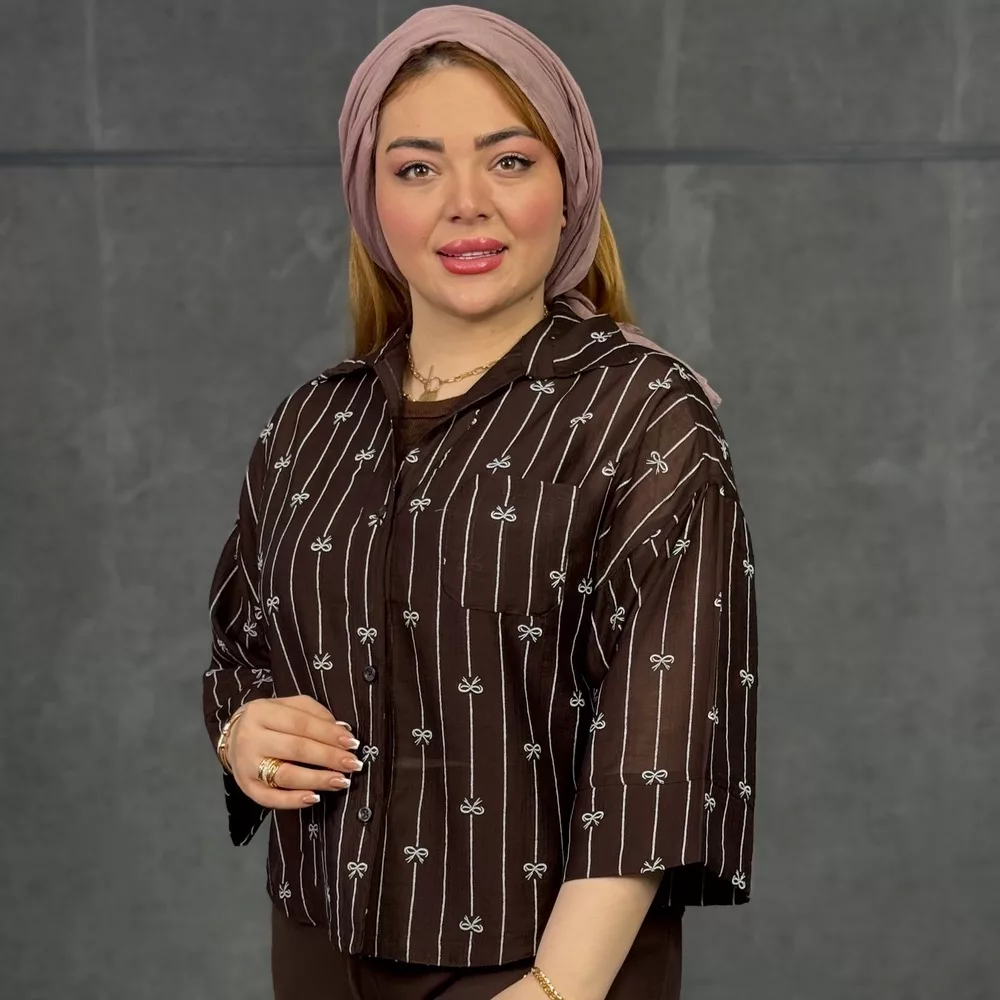 شومیز دخترانه پاپیون کد 29725