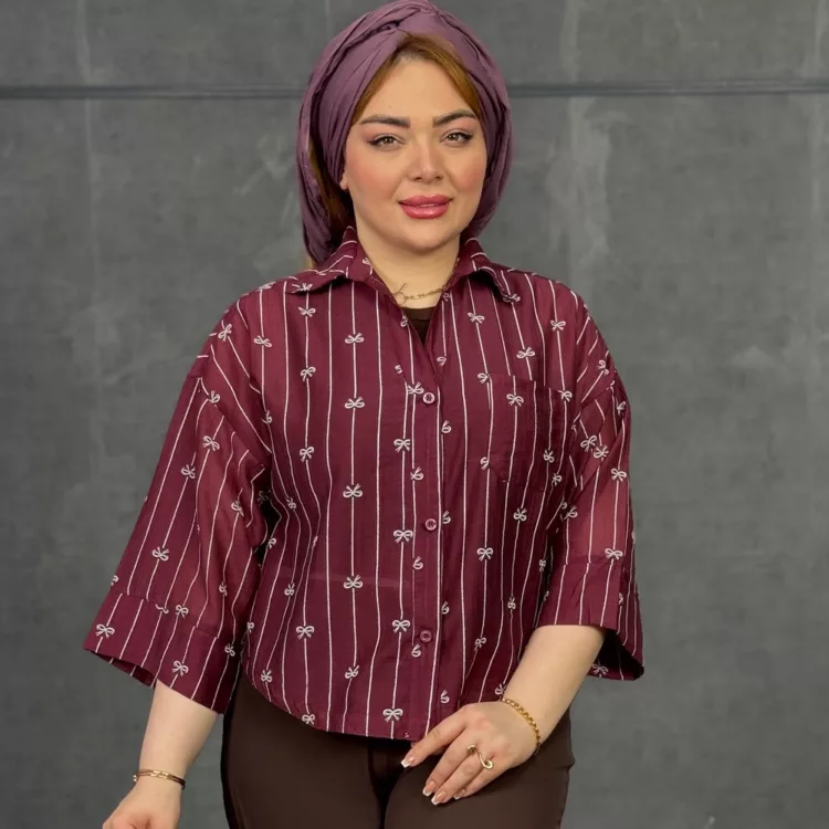 شومیز دخترانه پاپیون کد 29725