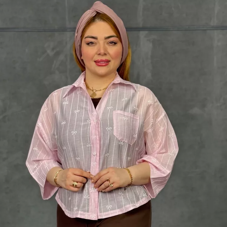 شومیز دخترانه پاپیون کد 29725