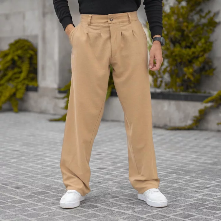 شلوار لینن مردانه نسکافه ای کد 29813