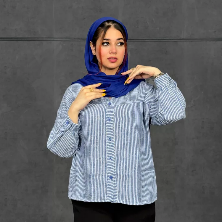 شومیز دخترانه راه راه کد 29843