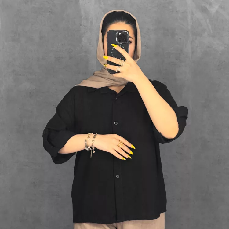 شومیز دخترانه مشکی کد 29984