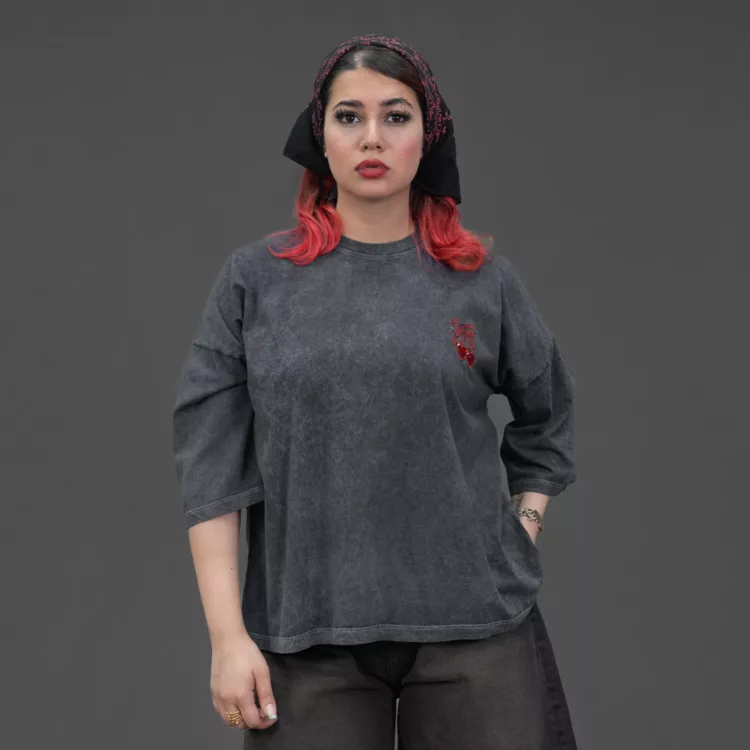 تیشرت باکسی سنگشور دخترانه کد 30080