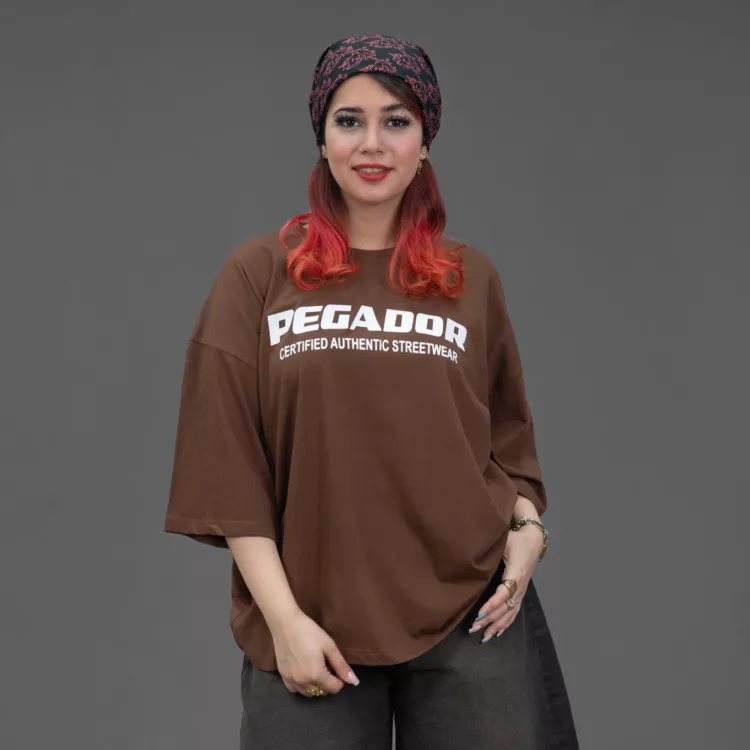تیشرت باکسی دخترانه PEGADOR کد 30076