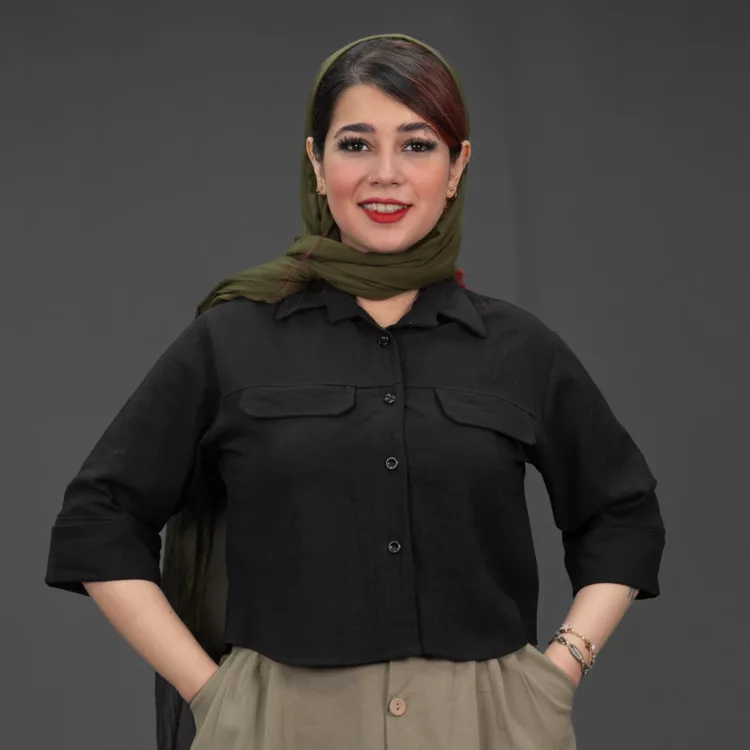 شومیز کراپ دخترانه کد 30083