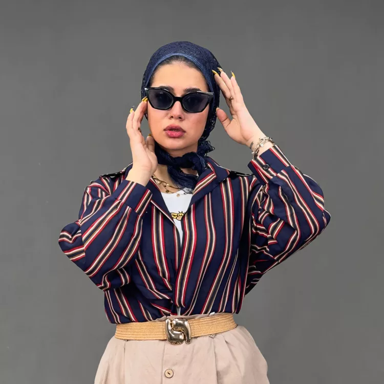 شومیز دخترانه جلو گره ای کد 29759