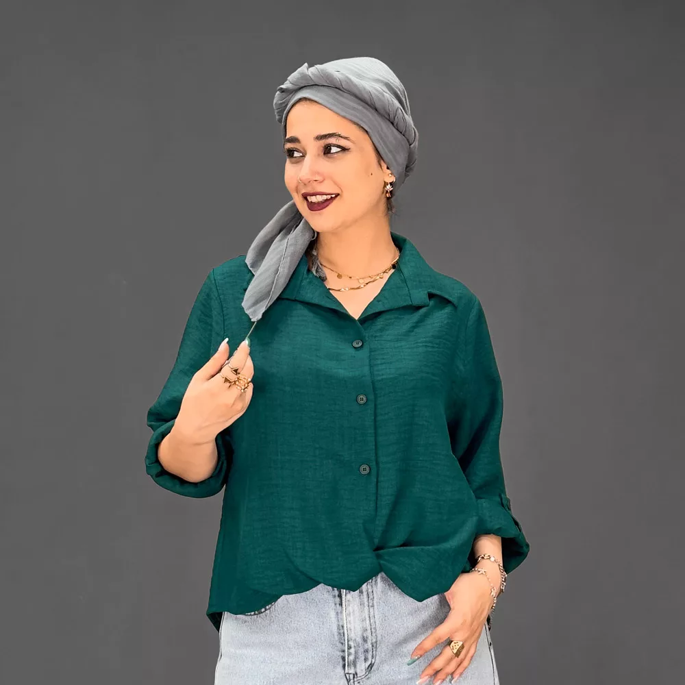 شومیز دخترانه جلو گره کد 30086
