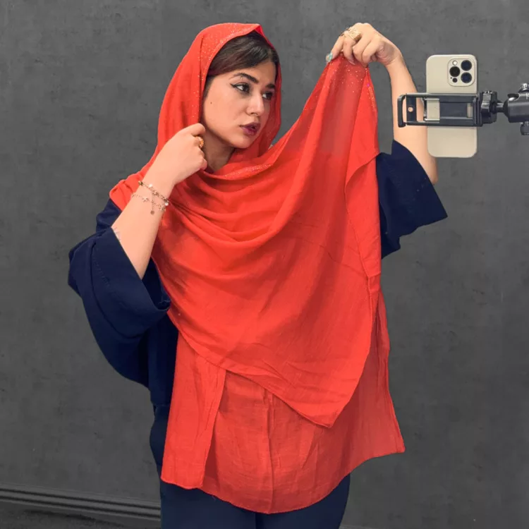 شال دخترانه نگینی کد 29996