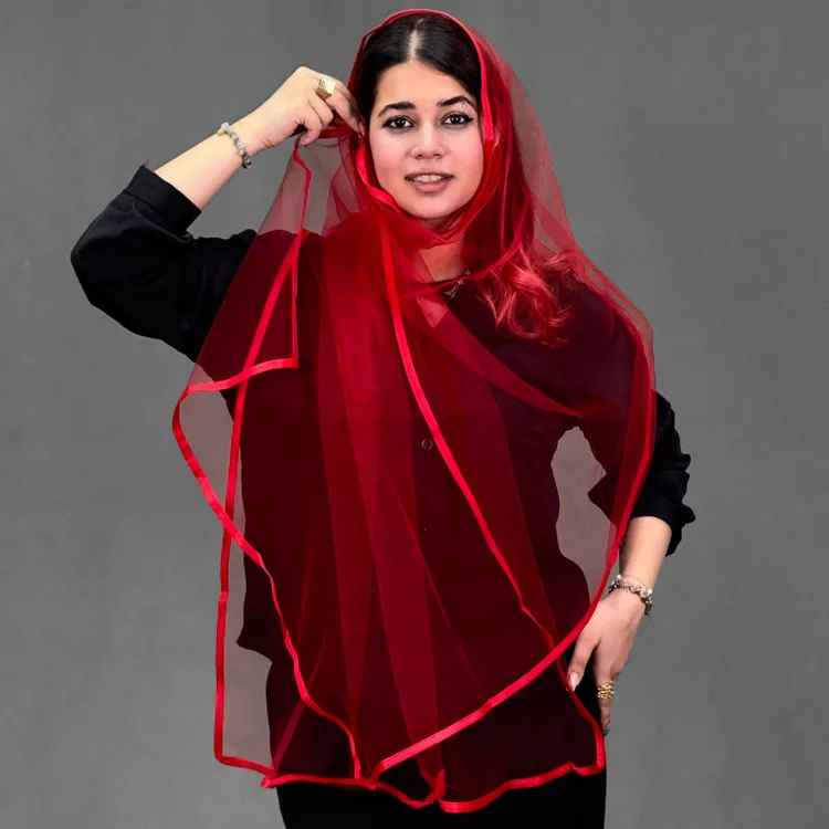شال دخترانه توری کد 30118