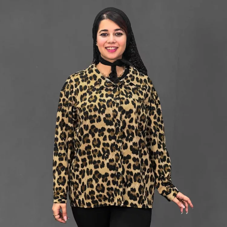 شومیز دخترانه پلنگی کد 30361